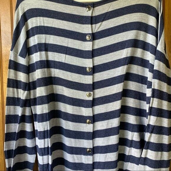 Gibson Striped Long Sleeve-Women Large - Picture 6 of 8